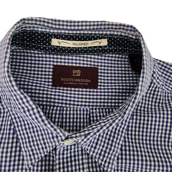 SCOTCH & SODA Gingham Button-Up Shirt large - Picture 4 of 15